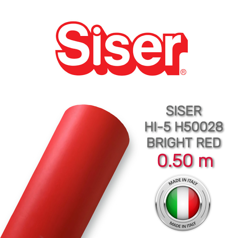 Siser Hi-5 H50028 Bright Red (Плівка для термопереносу яскраво-червона)