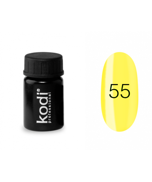 Гель-фарба для нігтів Kodi Professional №55, лимонний, 4 мл