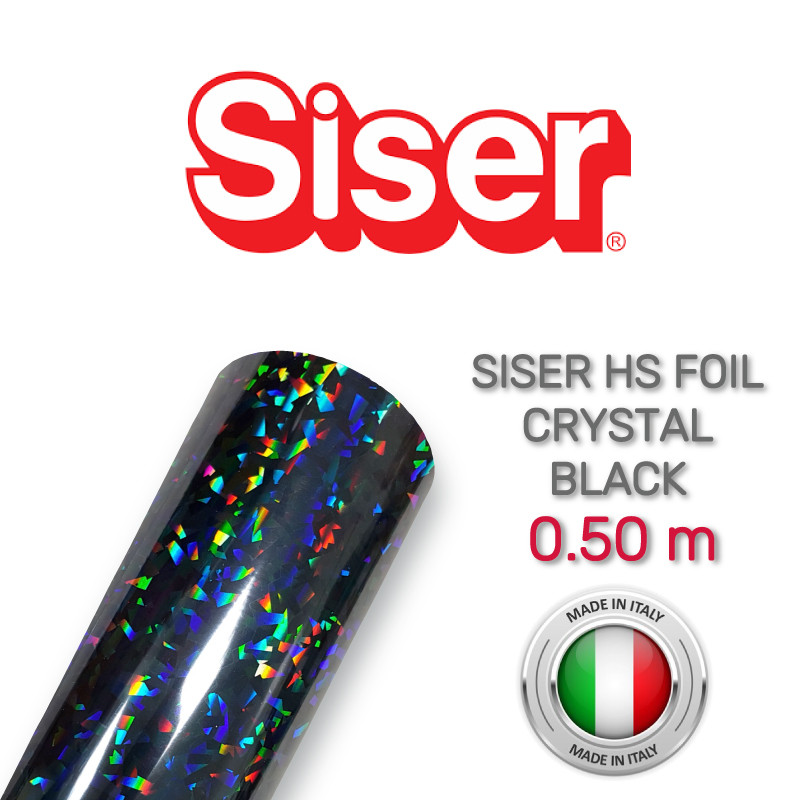 Siser HS Foil Crystal Black (Плівка для термопереносу кришталево чорна), фото 1