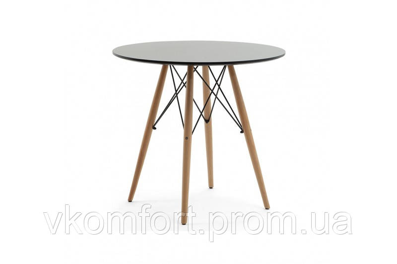 Стол обеденный ЭТНА МДФ (D=80cm), серый - фото 1 - id-p1650232596