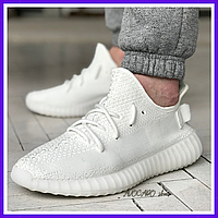 Кроссовки мужские и женские Adidas Yeezy Boost 350 white / Адидас изи буст 350 белые