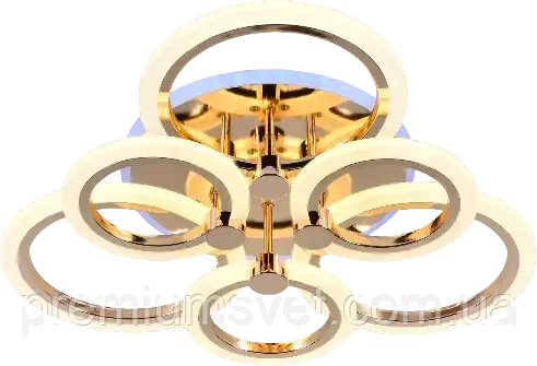 Стельова світлодіодна люстра MX10025/3+3 FGD (RGB) 108W+8W, фото 1