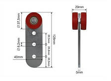 Ролик бічної штори тенту Ø37,5x29x127 SCHMITZ
