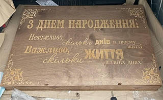 Шампури дерев'яні ручки в коробці 10шт чарки 8шт гравірування на всьому