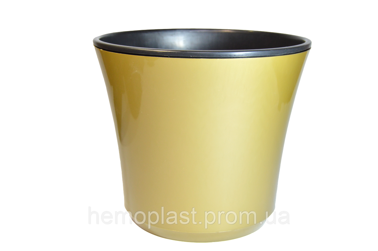 Горщик для квітів Камелія d130 0,7 л Гемопласт, фото 1