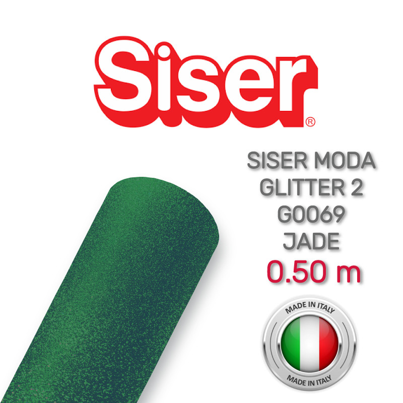 Siser Moda Glitter 2 G0069 Jade (Плівка для термопереносу блискуча нефритова)