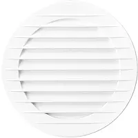 Решетка вентиляционная круглая пластиковая AirRoxy AOzS 125 white диаметр 125 мм белая 02-225