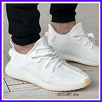 Кроссовки мужские Adidas Yeezy Boost 350 v2 white / Адидас Изи буст 350 в2 белые
