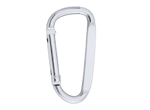 Карабін алюмінієвий 75*40 мм колір Нікель, фото 1