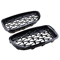 Решітка ноздрі BMW (БМВ) 3 series (F30, F31) 2012-2019 Унікальна Чорний Глянець, фото 6