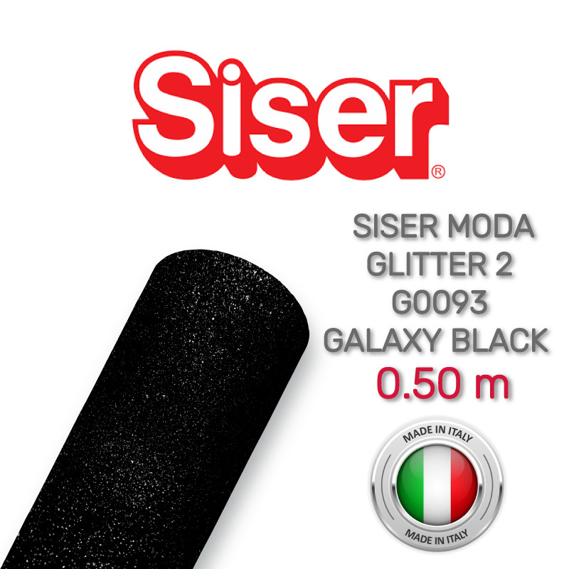Siser Moda Glitter 2 G0093 Galaxy Black (Плівка для термопереносу блискуча галактично-чорна), фото 1