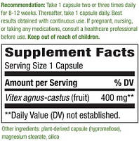 Плоди вітекса (Vitex Fruit) 400 мг Nature's Way 100 веганських капсул, фото 7