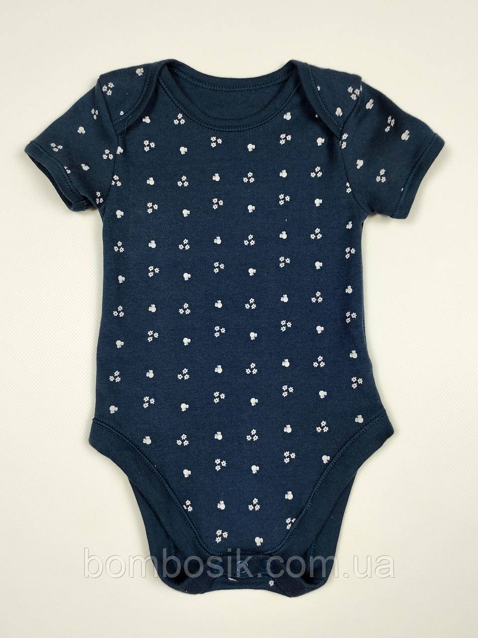 Бодік для дівчинки з коротким рукавом George, First size (50-56см), фото 1