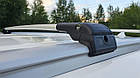 Поперечки Audi A6 C7 (2011-2018)  универсал WingCarrier V2 сірі. На інтегровані рейлінги, фото 2