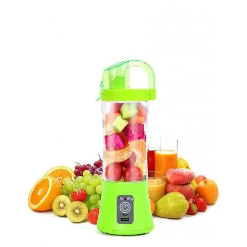 Фітнес блендер акумуляторний Qllipin Juice Cup OL-602 портативний блендер із поїльником зелений