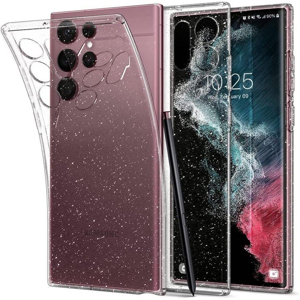 Чохол Spigen для Samsung Galaxy S22 Ultra — Glitter, Crystal Quartz (ACS03913)
