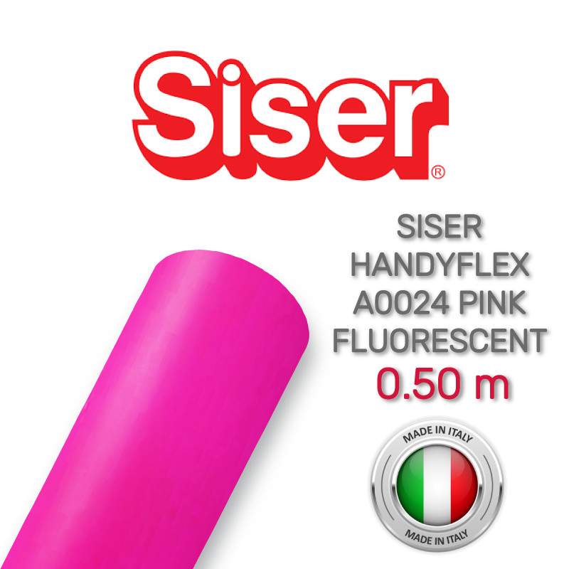 Siser Handyflex A0024 Fluorescent Pink (Плівка для термопереносу флуоресцентна рожева)
