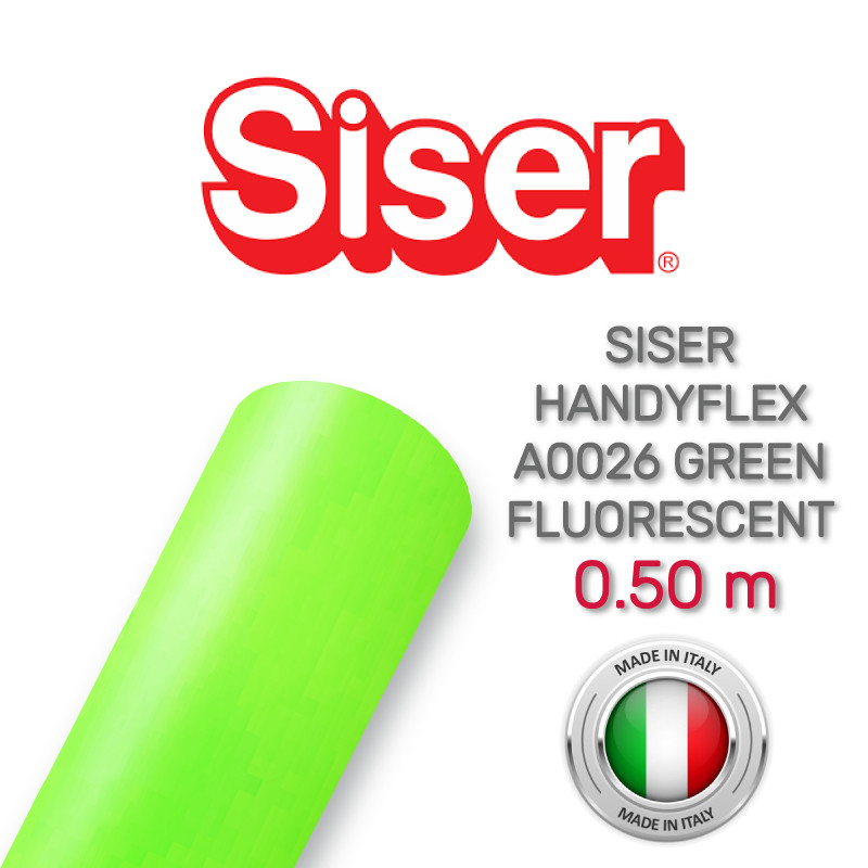 Siser Handyflex A0026 Green Fluorescent (Плівка для термопереноса флуоресцентна зелена)