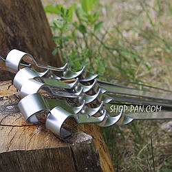 Шампури для Люля-кебаб із металевою ручкою з неіржавкої сталі 6 шт.