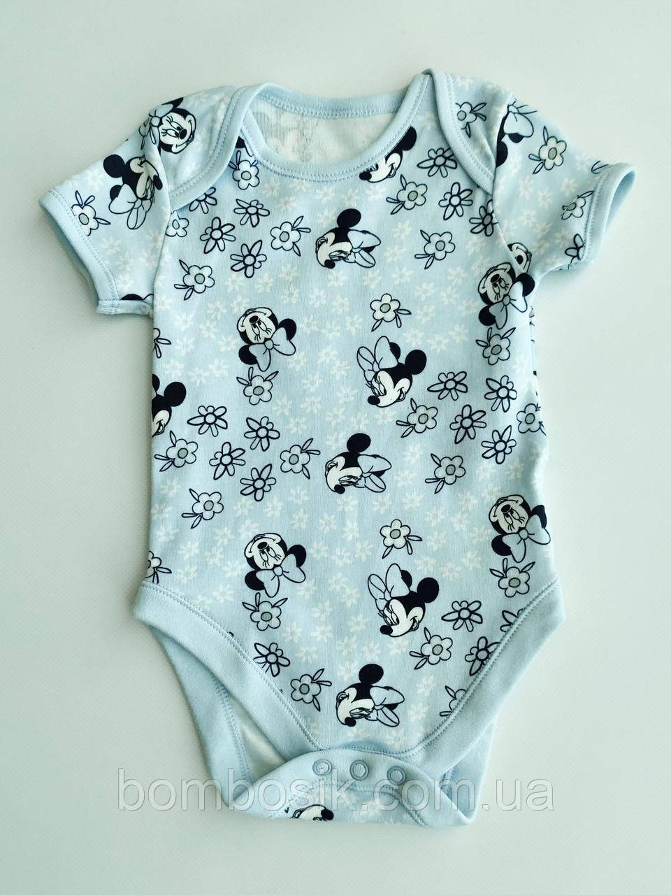 Бодік для дівчинки з коротким рукавом George, 0-3м (56-62cм)