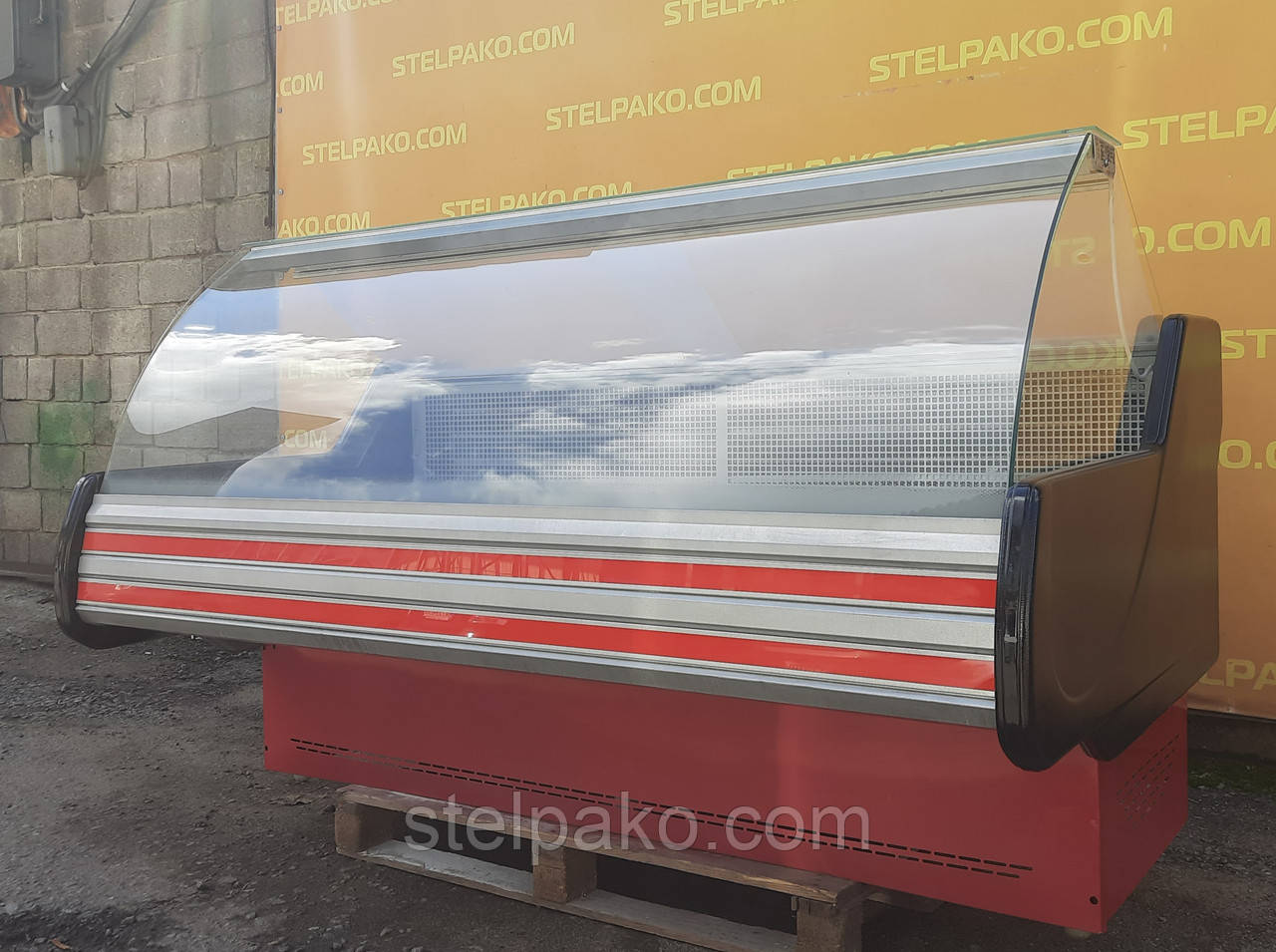 Холодильна охолоджувальна вітрина «Технохолод НЕВАДА» 2.0 м., широка викладка 80 см., Б/у, фото 1