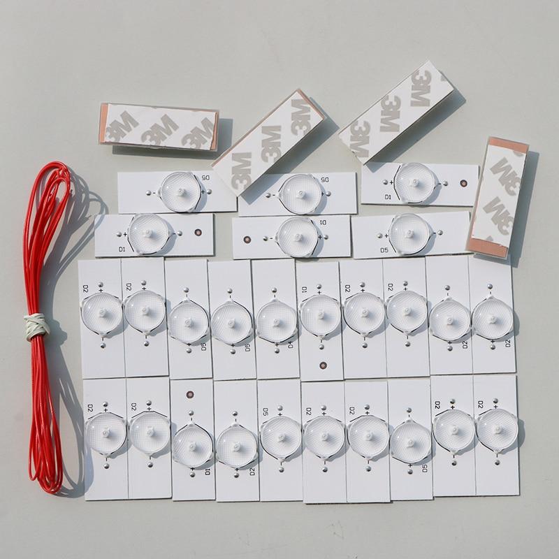 LED світлодіод 3V 2W з лінзою для ремонту підсвічування матриць