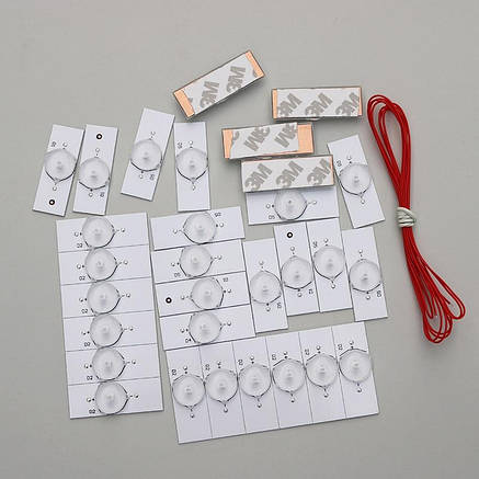 LED світлодіод 3V 2W з лінзою для ремонту підсвічування матриць, фото 3