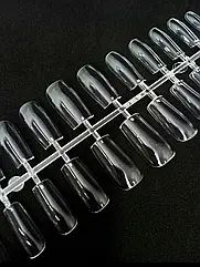 ТИПСИ ГЕВІ ДЛЯ НАРАЩЕННЯ НОГТЕЙ 240 ШТАК (КВАДРАТ) ПРОЗРАЩИЙ