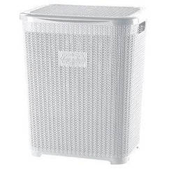 Корзина д/белья VIOLET HOUSE 1007 Виолетта WHITE с/кр. 45 л (1007 Виолетта WHITE 45 л)