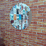 Дзеркало кругле настінне з фоновим підсвічуванням і годинником Токіо, фото 4