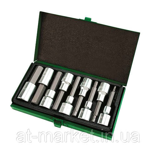 Набір головок-біт шестигранник TOPTUL 1/2" Н4-Н17 80 мм GAAD0905
