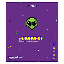 Зошит 48 клітинка Предметний Біологія Pixel, Kite (8/192)