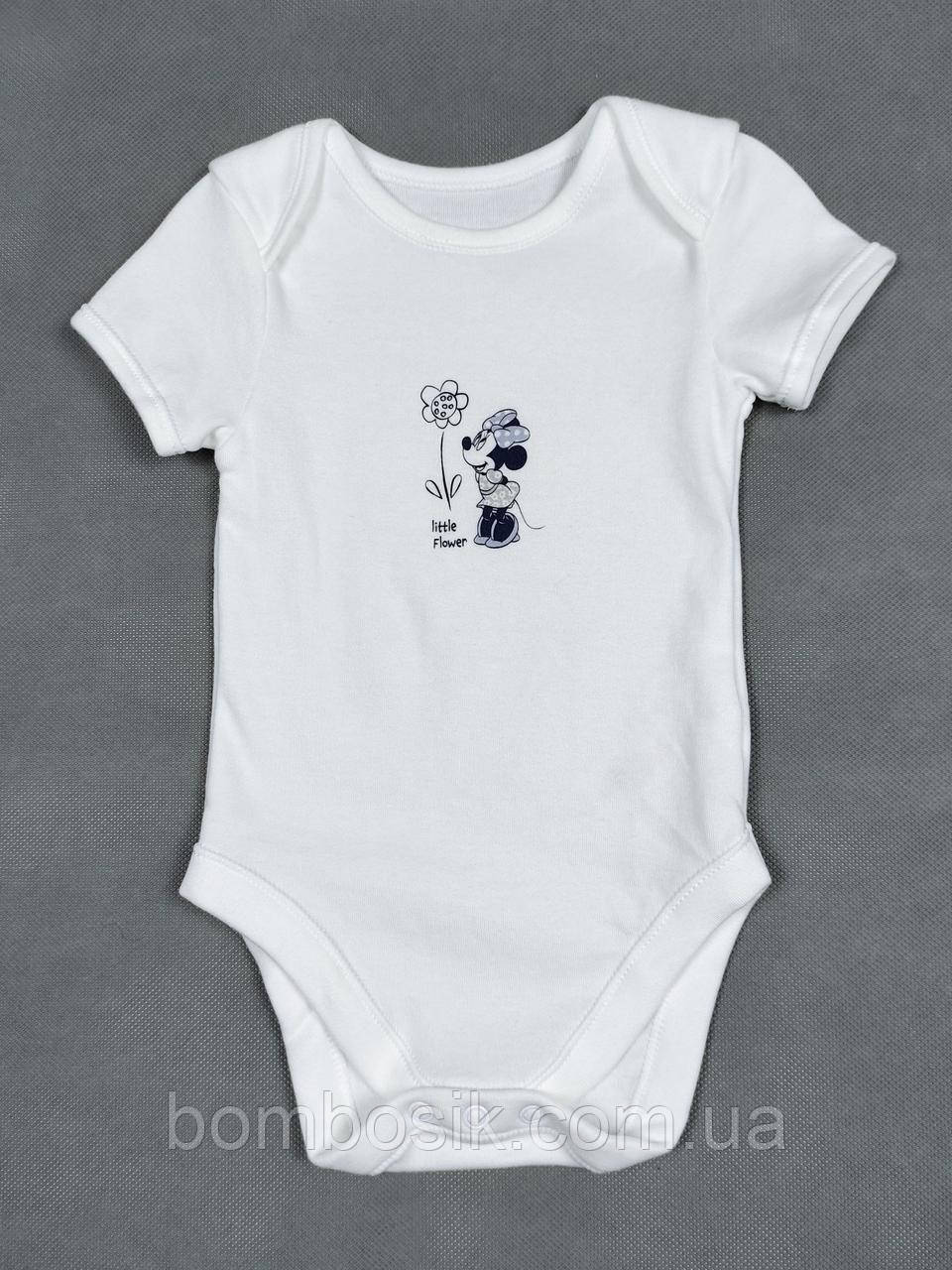 Бодік для дівчинки з коротким рукавом George, First size (50-56см)