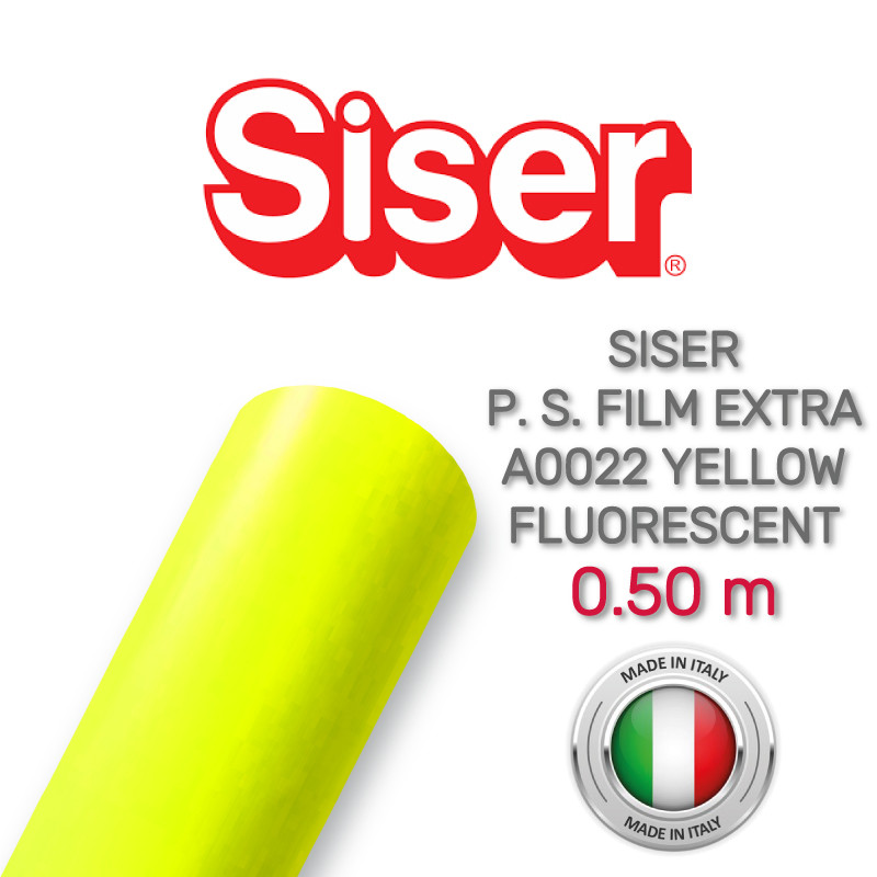 Siser PS. Film Extra A0022 Fluorescent Yellow (Плівка для термопереносу флуоресцентна жовта), фото 1
