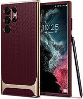 Чохол Spigen для Samsung Galaxy S22 Ultra - Neo Hybrid, Burgundy (ACS04382)