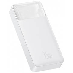 Повербанк Baseus Bipow Digital Display 20000mAh 15W 3A 2USB + Type-C Белый