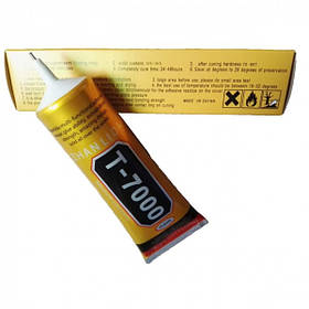 Клей силіконовий T-7000, чорний, 15ml, у тюбику з дозатором