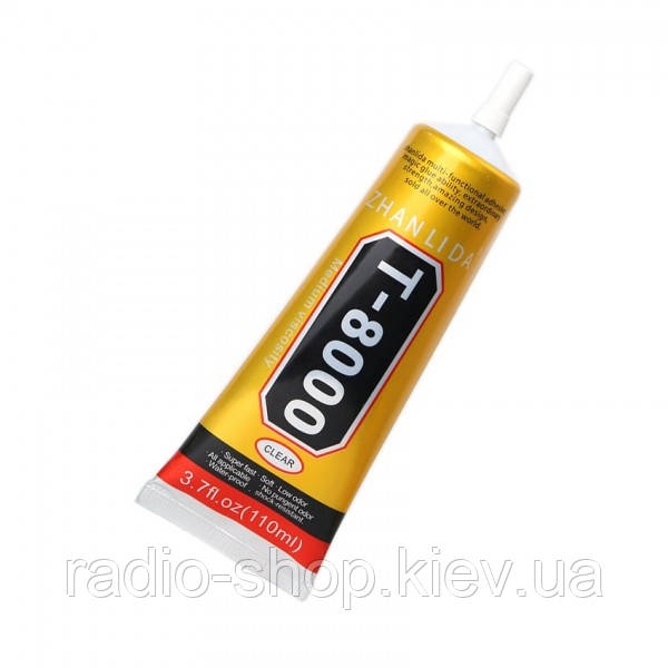 Клей силіконовий T-8000, 15ml, у тюбику з дозатором, фото 1