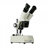 Микроскоп бинокулярный XTX-3C LED (светодиодная подсветка верх/низ, фокус 60-80 мм, кратность увеличения