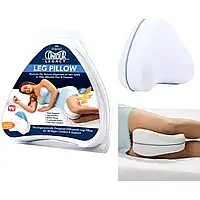 Ортопедическая подушка для ног коленей анатомическая с эффектом памяти гипоаллергенная Contour Leg Pillow