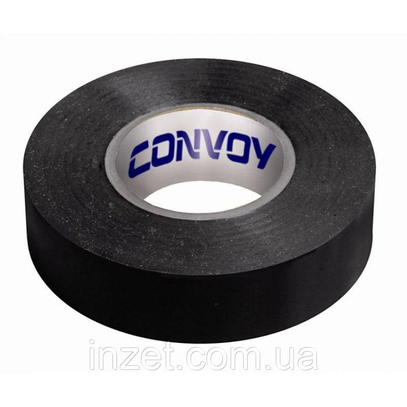 ПВ * ізоляційна стрічка, Т * Ш * Д: 0,13мм * 19мм * 20м, CONVOY PVC tape CV-19 Ізолента Convoy PVC Tape CV-19 20м х 19мм чорна