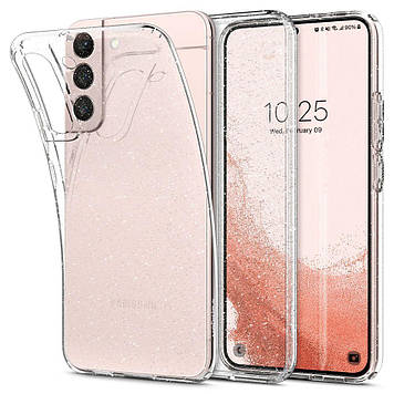 Чохол Spigen для Samsung Galaxy S22 — Glitter, Crystal Quartz (ACS03985)