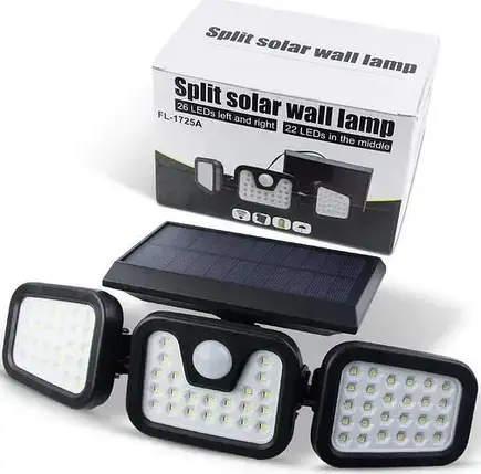 Вуличний ліхтар split solar wall lamp fl-1725a, фото 3