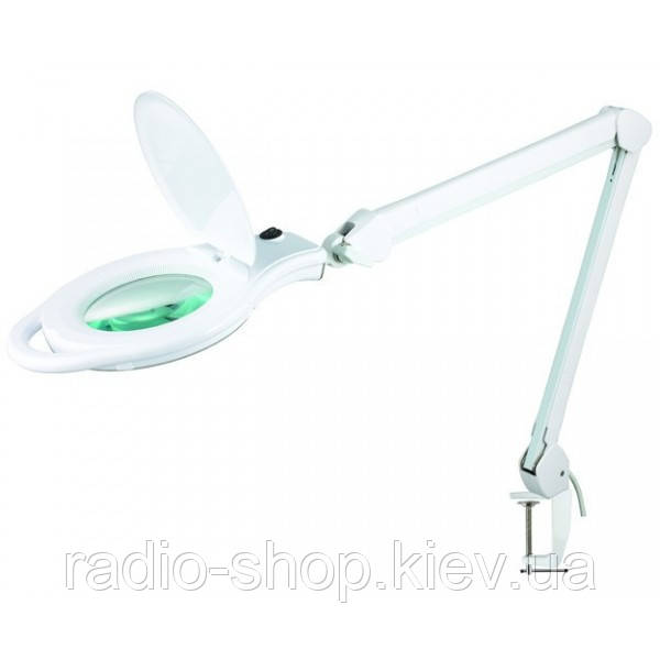 Лупа-лампа на струбцині Zhongdi 8060, 56SMD, 5 діоптрій, діаметр 130 мм, фото 1