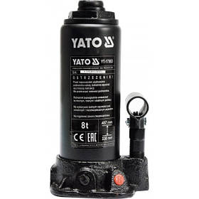 Домкрат гідравлічний пляшковий 8 т, YATO YT-17003