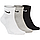 Шкарпетки спортивні Nike Everyday Lightweight Ankle 3 пари білі-сірі-чорні (SX7677-964), фото 3