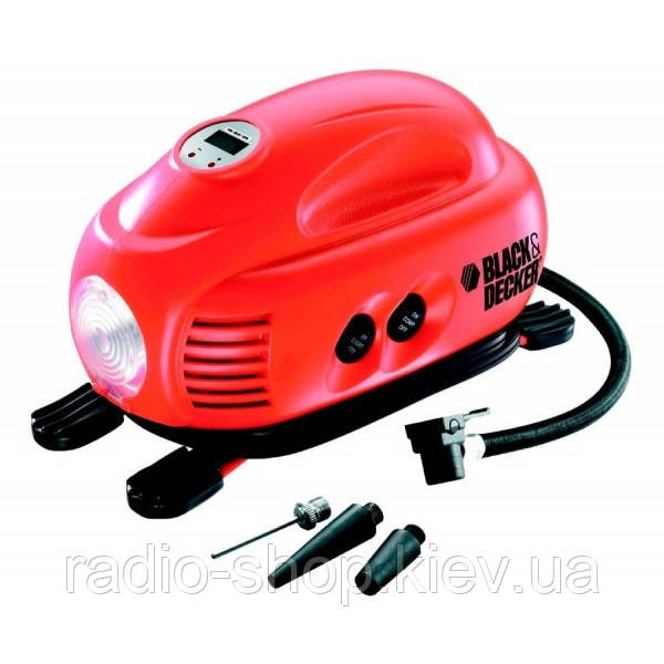 Компресор автомобільний електромереж 8 атм Black & Decker ASI200-XJ, фото 1