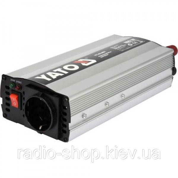 Інвертор 12 В DC на 230 В, 800 Вт AC, YATO YT-81491