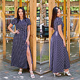 Стильне плаття в підлогу на запах норма "Софт" Angelo Style, фото 4