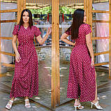 Стильне плаття в підлогу на запах норма "Софт" Angelo Style, фото 2